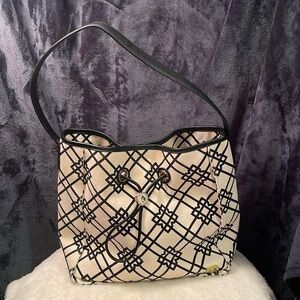 Spartina 449 Daufuskie Island natural line n and leather purse